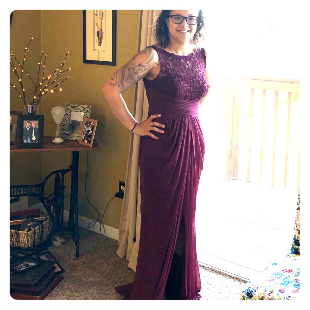 David’s bridal bridesmaid dress